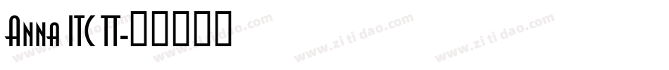 Anna ITC TT字体转换